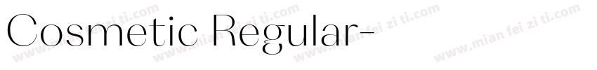 Cosmetic Regular字体转换